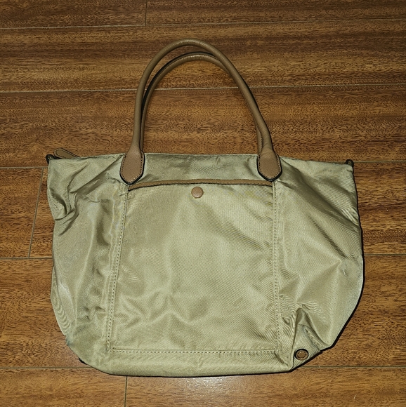 Banana Republic Mini Nylon Tote Bag Light Sand Dune - Picture 3 of 14